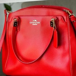 Authentic COACH Red Leather Purse